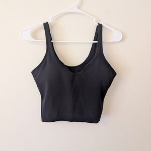 lululemon athletica Womens 6 Black Align Longline Sportsbra Activewear Workout